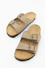 Silver Lining Hawaii Apure Mens Taupe Suede