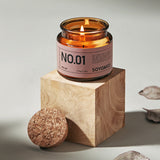 Silver Mountain Spring Apothecary Glass Jar Candle