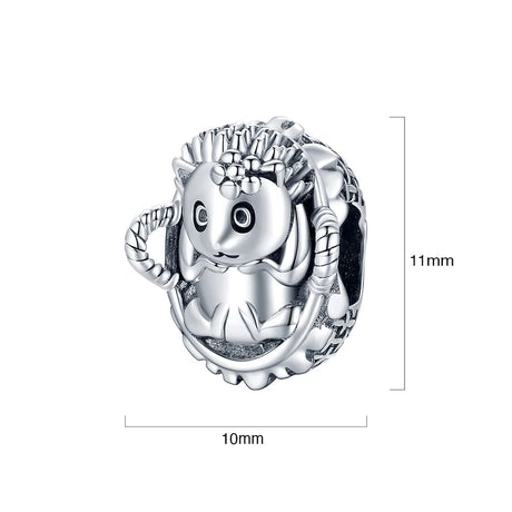Solid 925 Sterling Silver Lady Flora Pandora Inspired Bead Charm