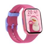 Bluetooth Kids Smart Watch 1.69" Screen Children Monitor Temperature Heart Rate Sleep BLE 5.0 - Pink