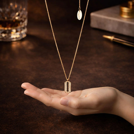 Krystal Couture Glittery Blade Necklace
