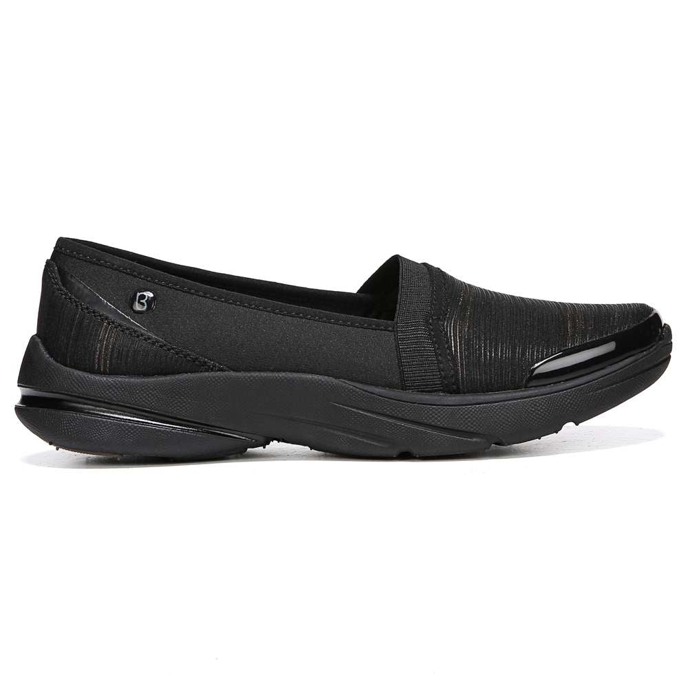 Bzees Lollipop Slip-On Casual Sneaker - Black Shimmer