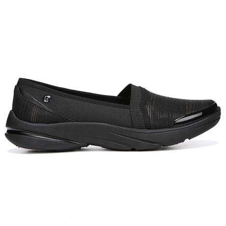 Bzees Lollipop Slip-On Casual Sneaker - Black Shimmer
