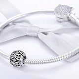 Solid 925 Sterling Silver Infinity CZ Charm