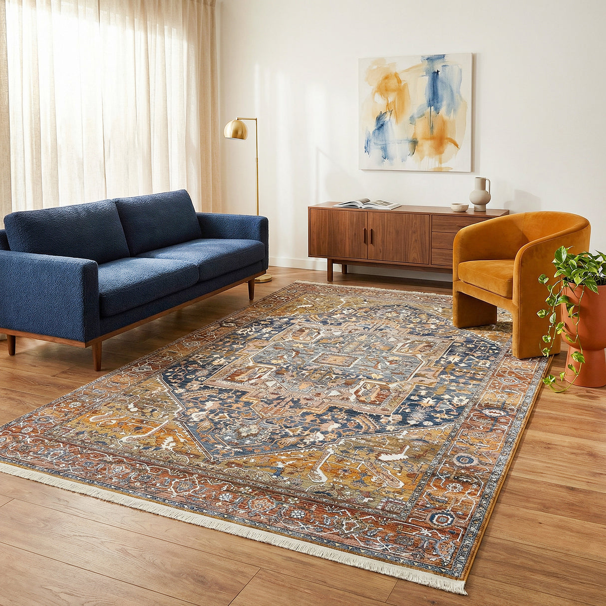 Heriz Rust Rug
