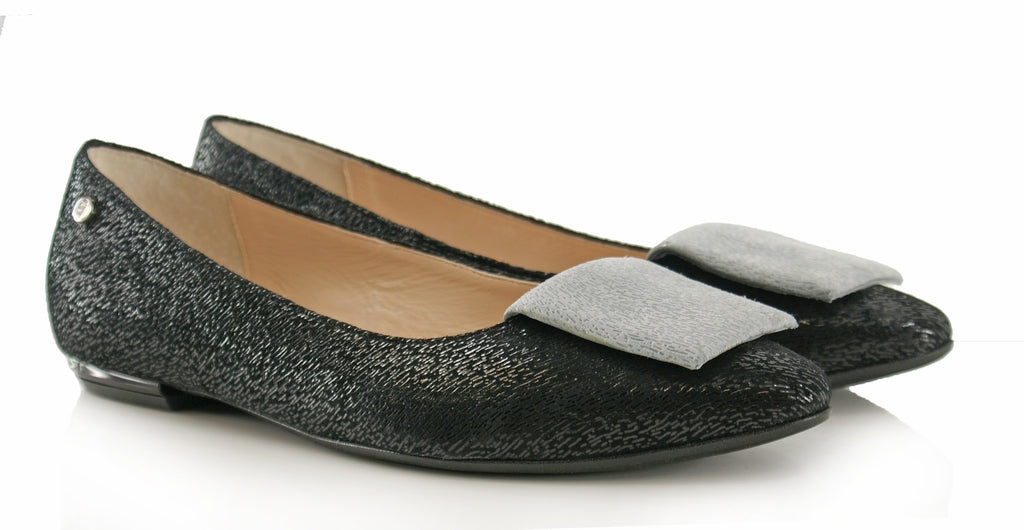 Bosccolo Womens Ballerina Pillow Elite - Black/Gray
