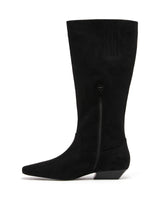Therapy Xavier Black Faux Suede