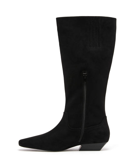 Therapy Xavier Black Faux Suede