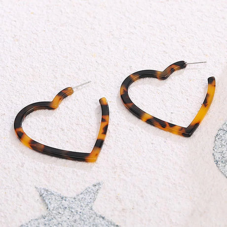 Obsession Classic Leopard Print Statement Earrings