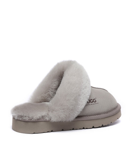 Australian Shepherd UGG Muffin Slipper Special - Goat Grey