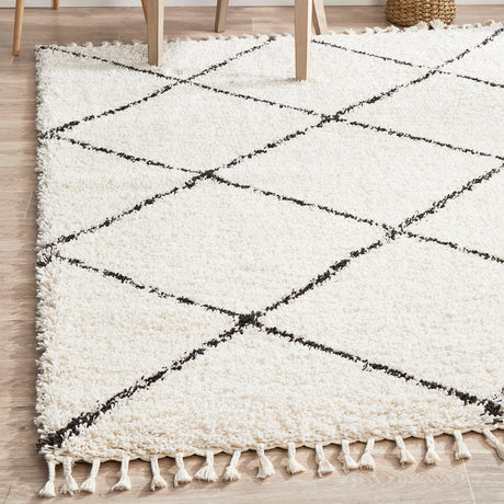Saffron 22 White Rug