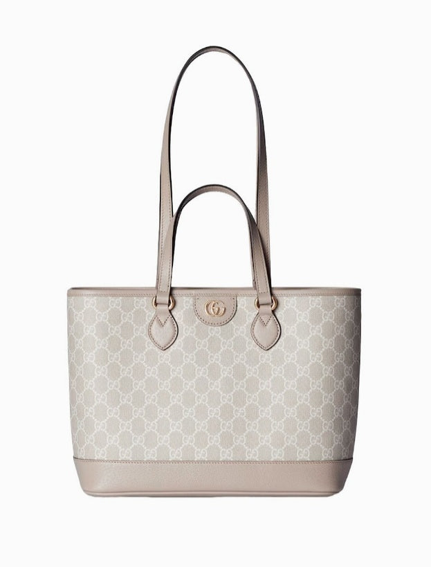 Gucci GG Supreme Monogram Tote - Brown