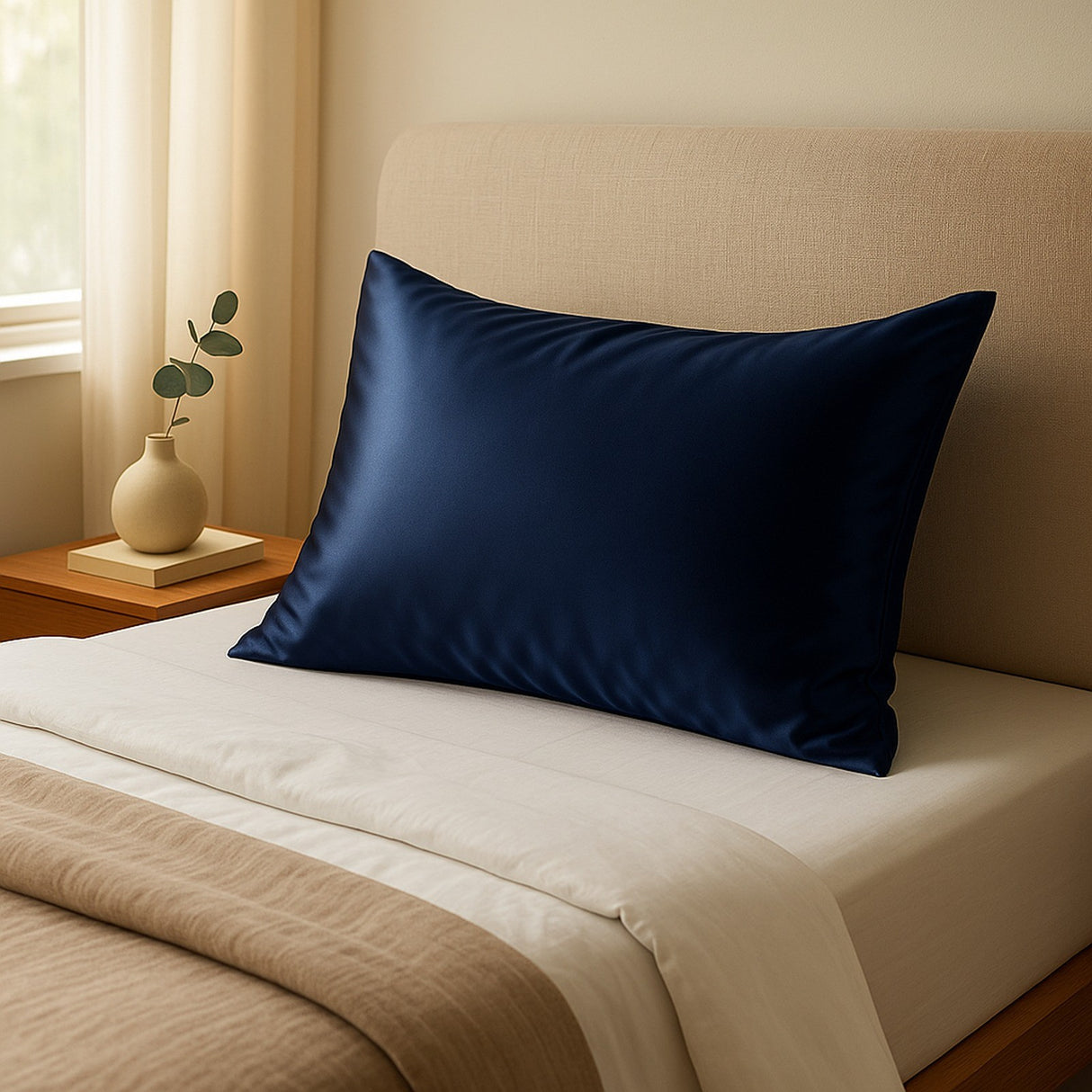 Pure Silk Pillowcase - Single Pack - Navy