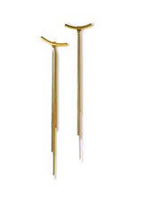 Liv Oliver 18K Gold Long Modern Earrings