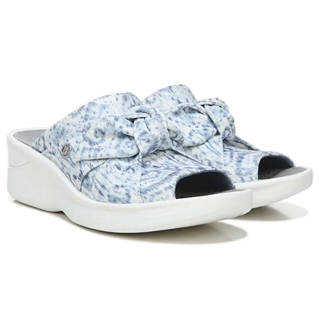 Bzees Smile Wedge - Blue Ikat