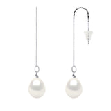 Drop Drop Earrings Freshwater Pearl White 9-10mm