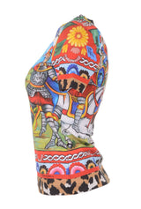 Dolce & Gabbana Women Printed Short Sleeve T-shirt