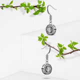 Krystal Couture Angel Halo Hook Earrings Embellished with SWAROVSKI Crystals