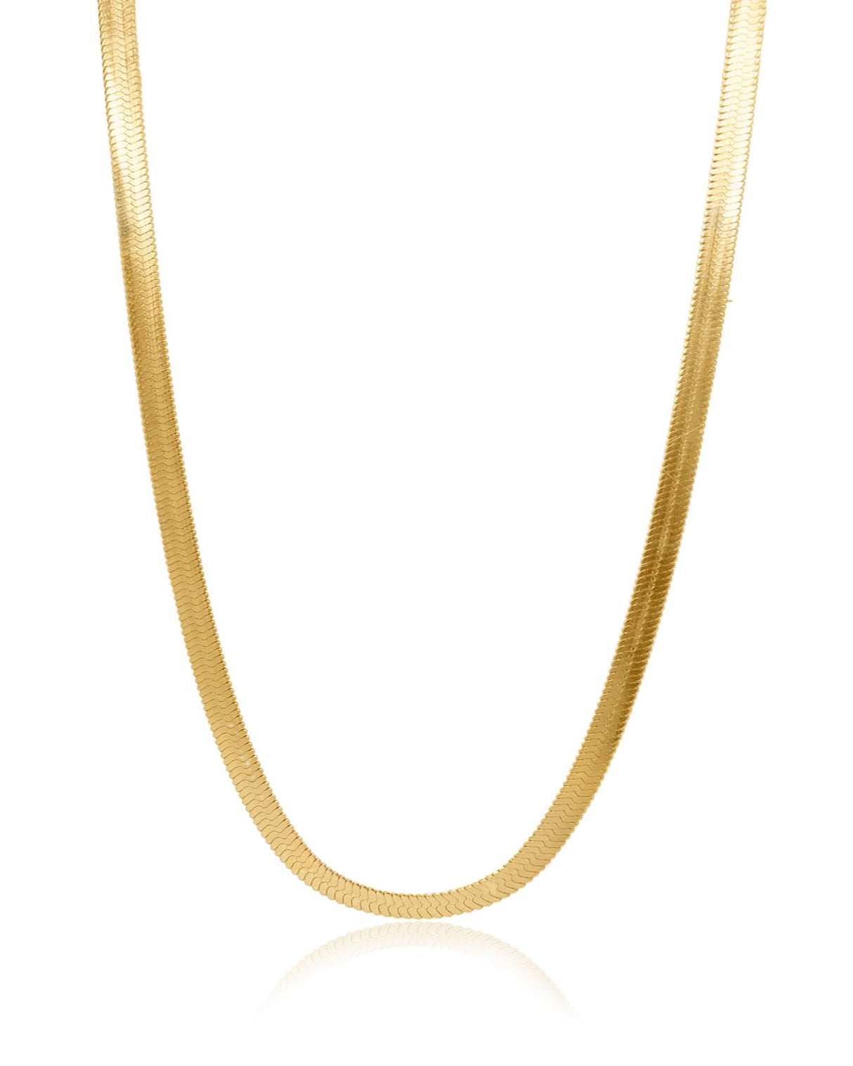 Liv Oliver 18K Gold Flat Link Necklace