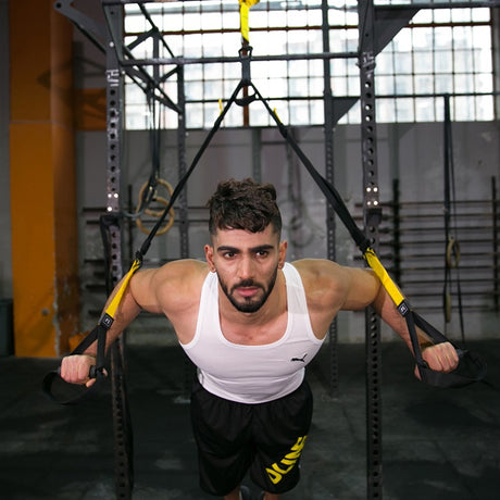 Resistance Trainer Band Set Muscle Training Suspension Band Belt Boxing Pilates Home Gym Fitness P5 Pro