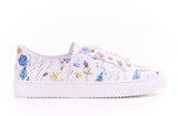 Bosccolo Womens Sneakers - White Flowers