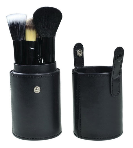 12 Piece Professional Makeup Brush Set Soft Bristle Carry Case Black