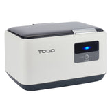 TODO Ultrasonic Cleaner Sonic Wave Jewellery Cleaner Blue LED 600ml Stainless Steel Tank 3min Cycle