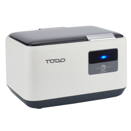 TODO Ultrasonic Cleaner Sonic Wave Jewellery Cleaner Blue LED 600ml Stainless Steel Tank 3min Cycle