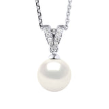 Necklace Prestige Jewelry - Natural Pearl White - Longueur 18 cm