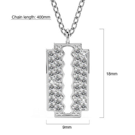 Krystal Couture Glittery Blade Necklace