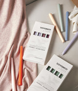 Ebony Bergamot Colored Taper Candles