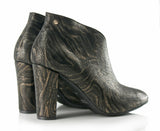 Bosccolo Womens Heel Boots Zebra - Black