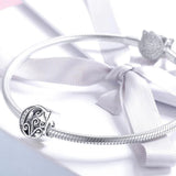 Solid 925 Sterling Silver Vintage Inspired Antique Alphabet Charm
