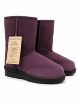 Australian Leather Ugg Classic Short Rubber Sole Rubber Sole - Plum - AU10