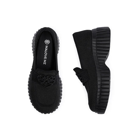 Gentleman Chunky Platform Loafers - Black
