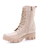 Bosccolo Womens Boots - Beige Croco