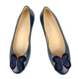Bosccolo Womens Ballerina - Navy Blue