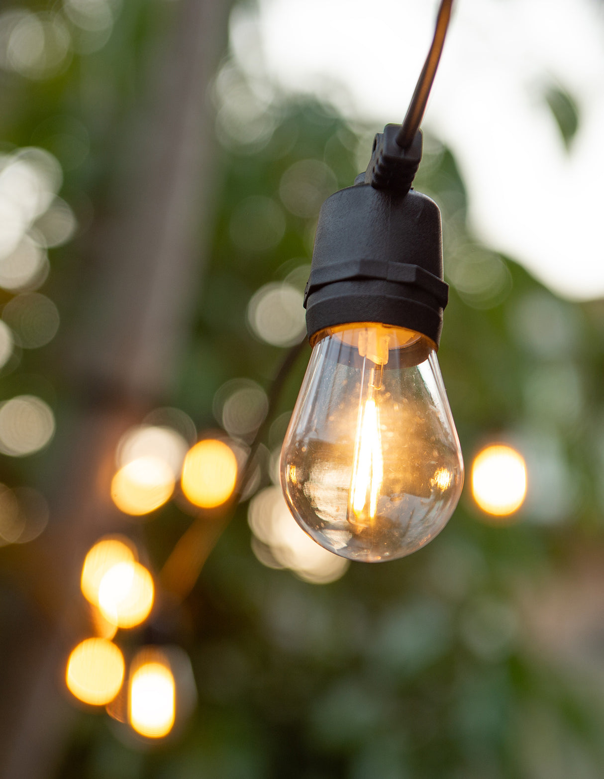 LumiFx 10 Bulb Solar Outdoor Festoon Lights