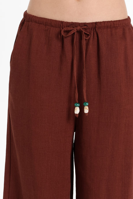 Lost In Lunar Women's Gardenia Pants - Choc