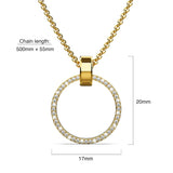 Boxed Orbit Earrings, Bracelet & Necklace Set with SWAROVSKI® Crystal in Gold