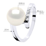 Ring Jewelry Diamond 0,04 Cts (4 X 0,01 Cts - Size 48 (FR)