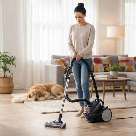 MyGenie 1000W Canister Pet Vacuum - Blue Grey