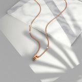 Bullion Gold Initials Brick Alphabet Letter Necklace Rose Gold Layered Steel Jewellery