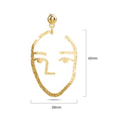 Bullion Gold Double Face Gold Layered Earrings