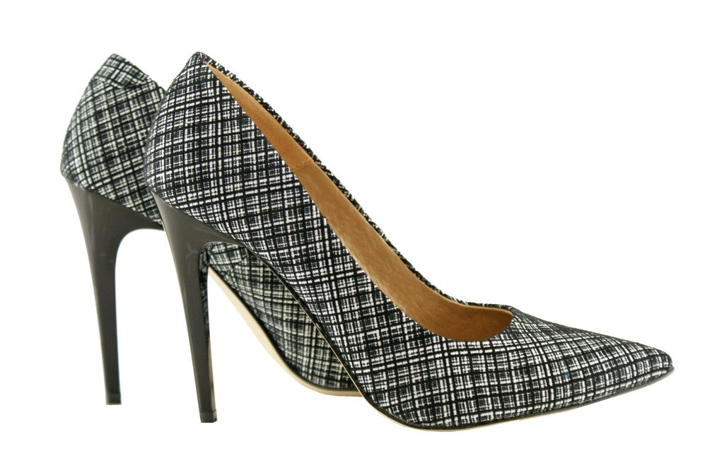 Bosccolo Womens Spike Heels - Black / White