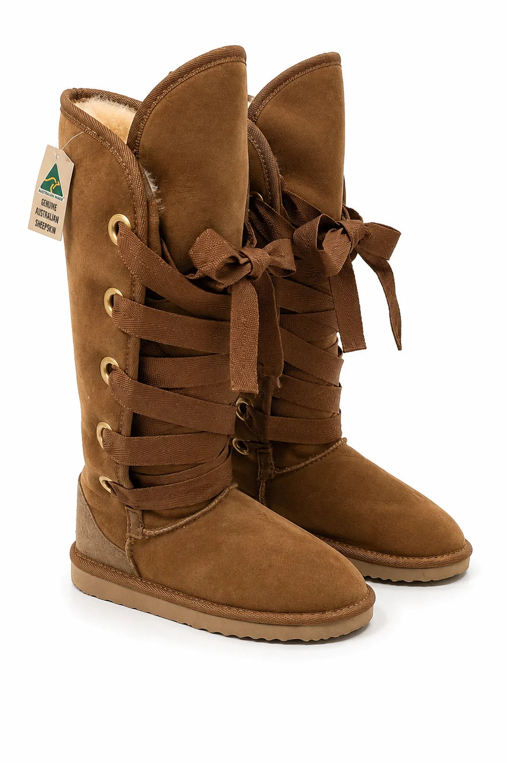 Australian Leather Ugg Roxy Nomad Long Uggs - Chestnut - AU10