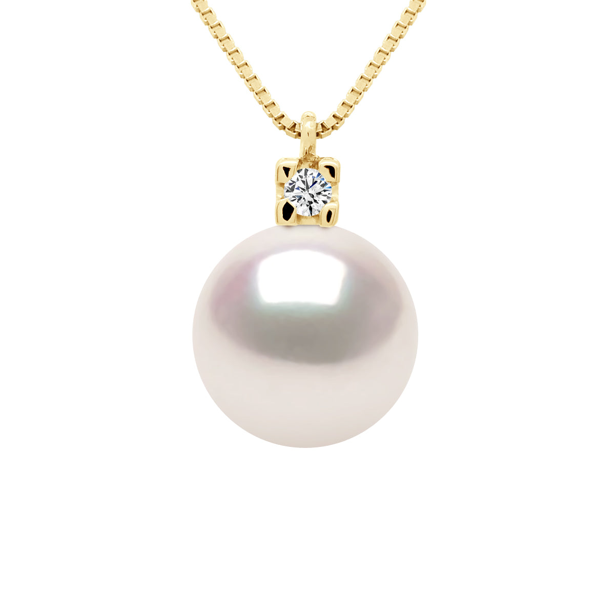 Necklace Jewelry Diamonds 0,03 Cts - Longueur 18 cm
