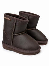 Australian Leather Ugg Kids Classic Leather Short - Chocolate - AU12