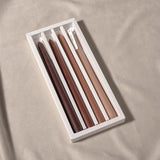 Latte Cream Ombre Taper Candles