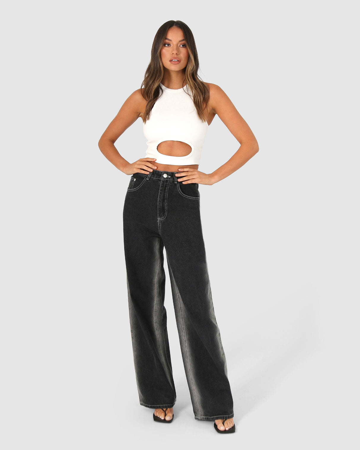 BY.DYLN Blurred Lines Jeans - Black